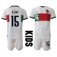 Portugal Rafael Leao #15 Auswärts Trikotsatz Kinder WM 2022 Kurzarm (+ Kurze Hosen)